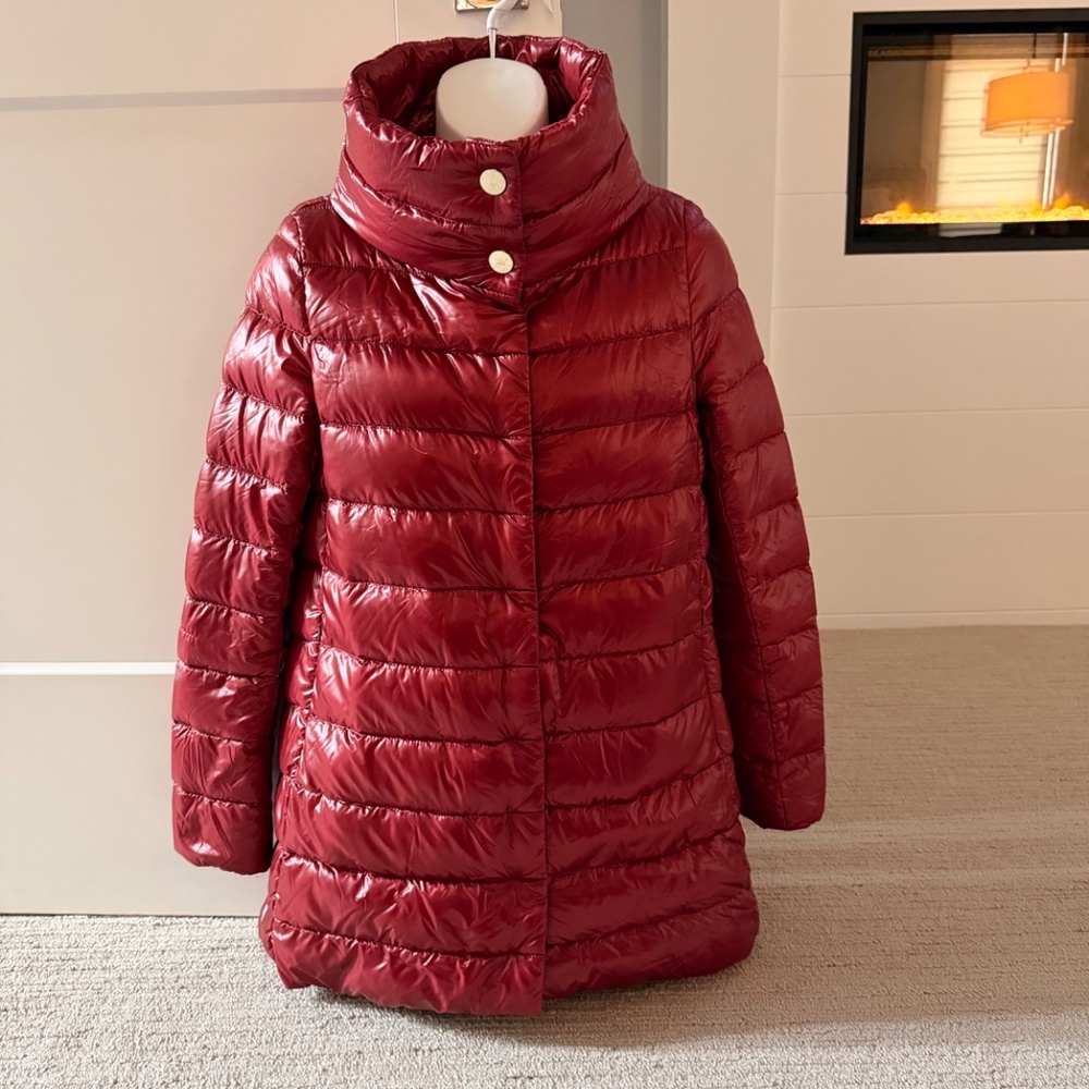 HERNO Stunning Amelia Stand Collar Down Puffer Coat Sz 40/4 NWT $755!! - Picture 6 of 11